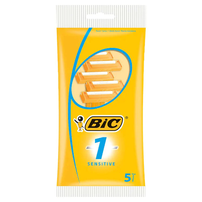 BIC 1 SENSITIVE DISPOSABLE RAZORS 5 PACK