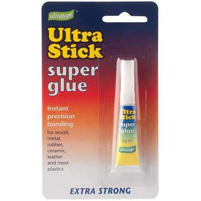 ULTRATAPE ULTRA STICK SUPER GLUE EXTRA STRONG 2G - CASE OF 24