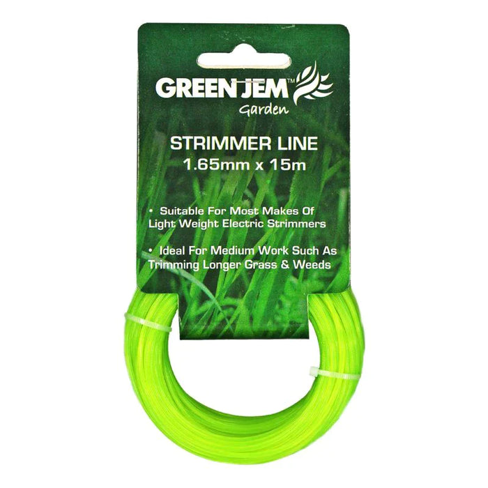 GREEN JEM STRIMMER LINE GREEN 1.65MM X 15M