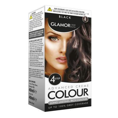 GLAMORIZE BLACK HAIR DYE COLOUR NO. 1