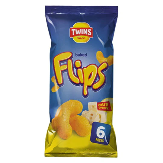 FLIPS BAKED CHEESE PUFFS 16G 6 PACK